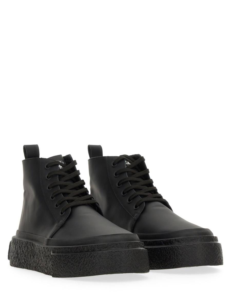 MM6 MAISON MARGIELA SNEAKER STRINGATA IN PELLE Promozione Limitata