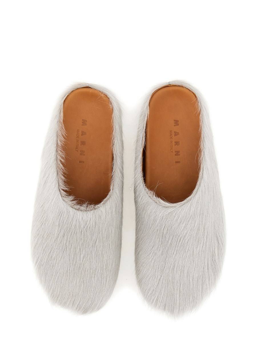 MARNI SABOT FUSSBETT IN PELLE In Saldo