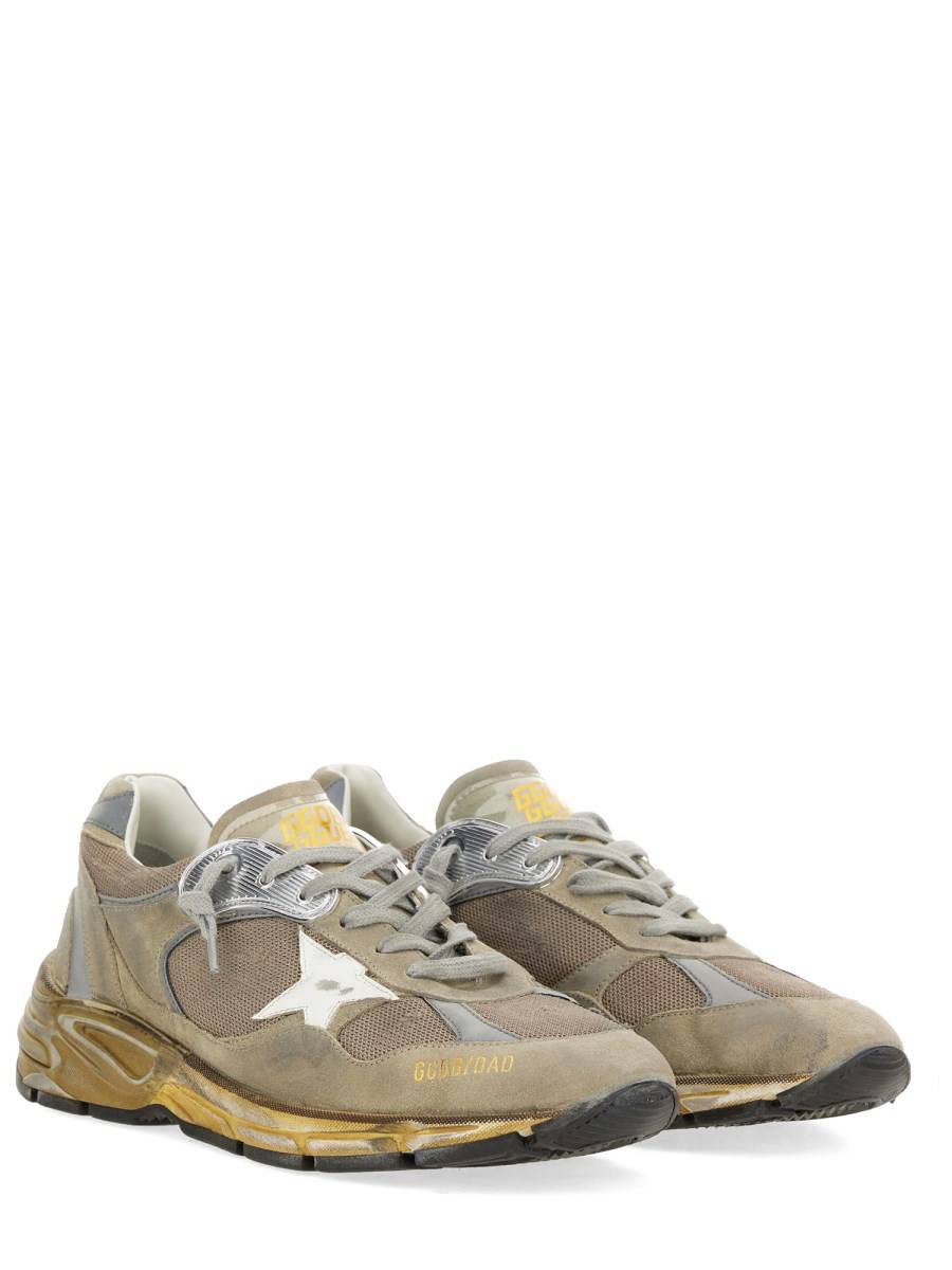 GOLDEN GOOSE SNEAKER RUNNING DAD IN PELLE E MESH Flash Sale