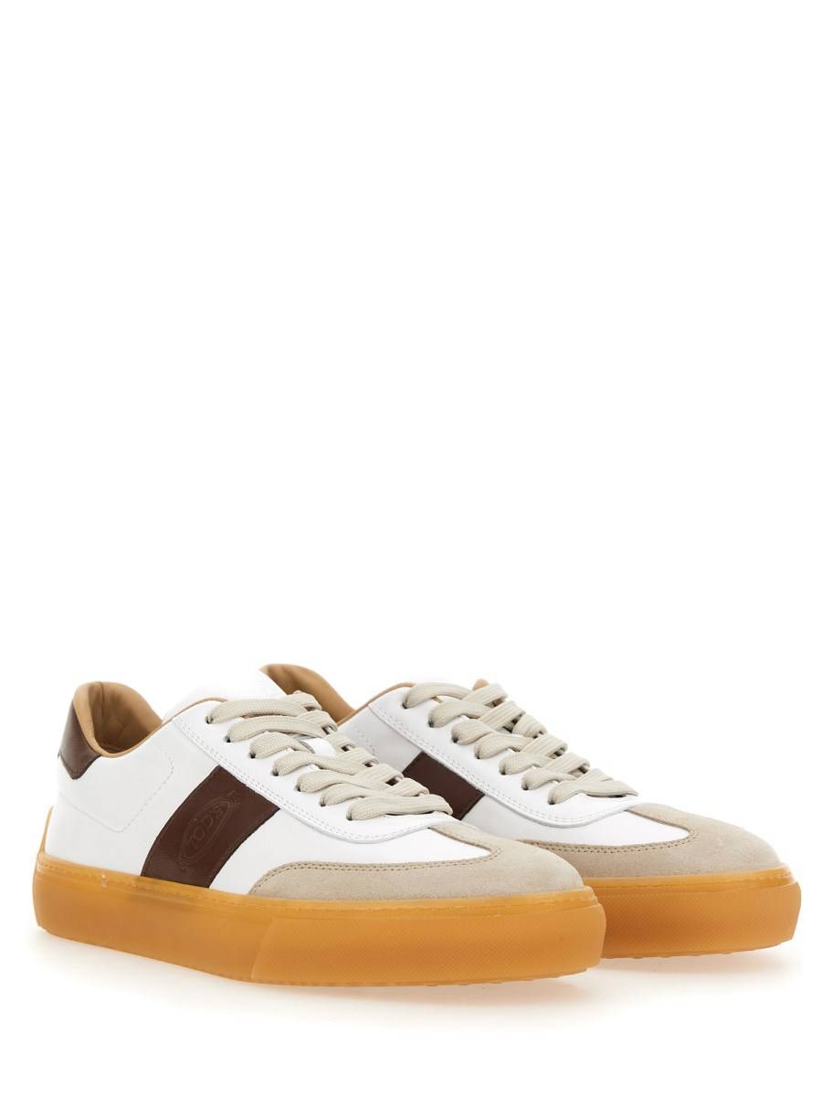 TOD&#39;S SNEAKER IN PELLE CON LOGO Offerta migliore