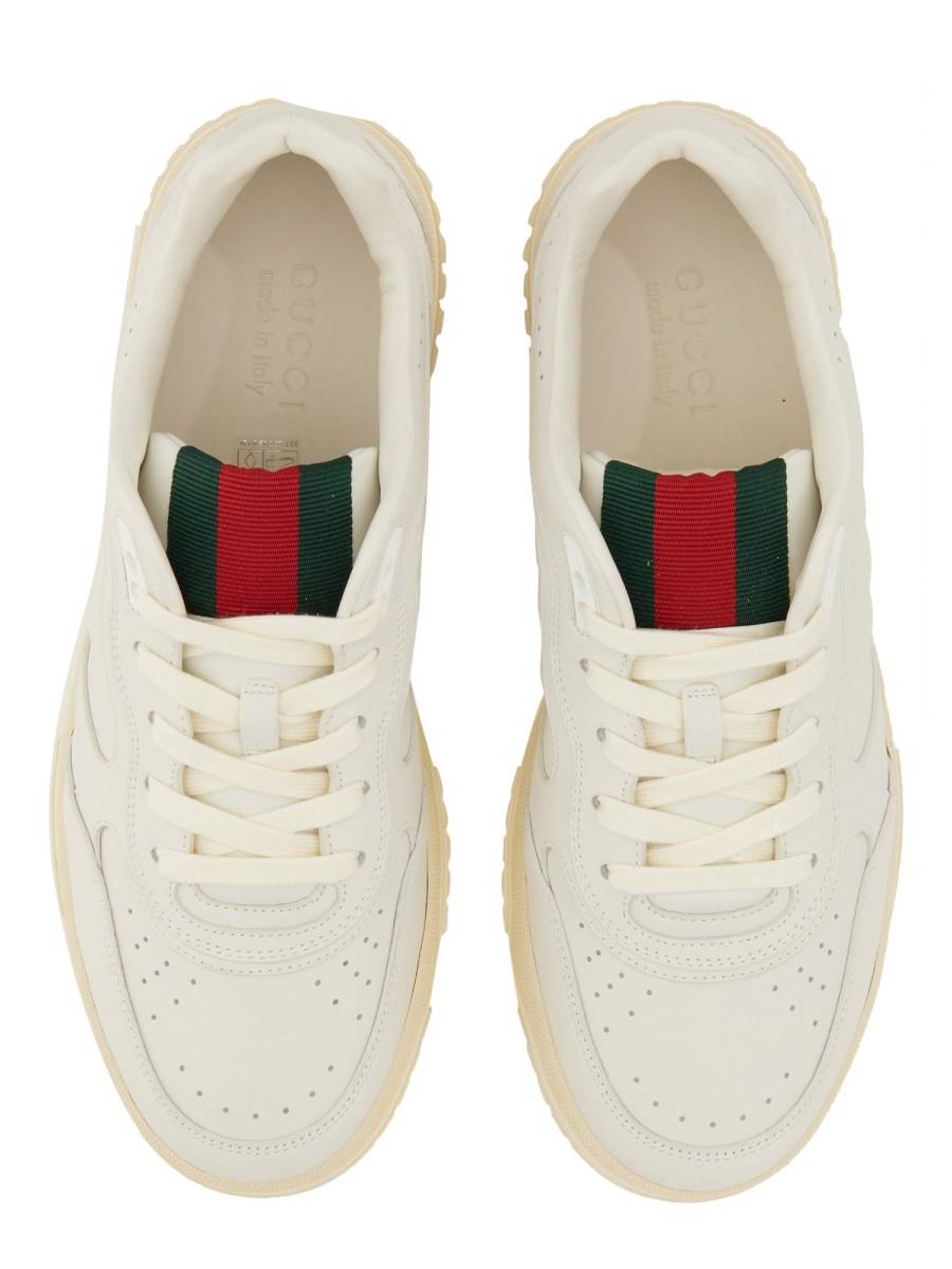 GUCCI SNEAKER RE-WEB IN PELLE Super Saving Price