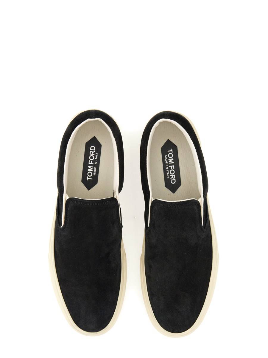 TOM FORD SNEAKER SLIP-ON IN SUEDE Black Friday Prezzi