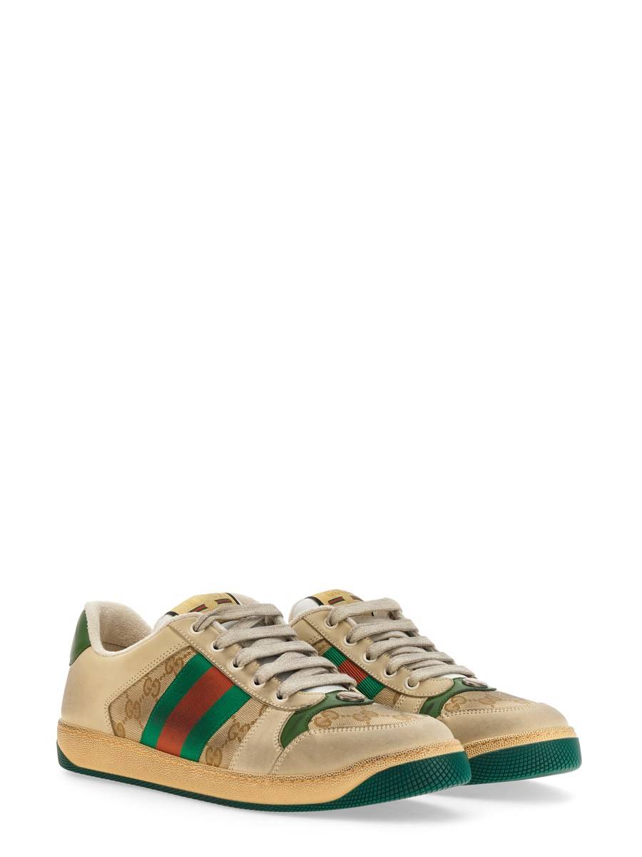 GUCCI SNEAKER SCREENER GG IN PELLE In vendita