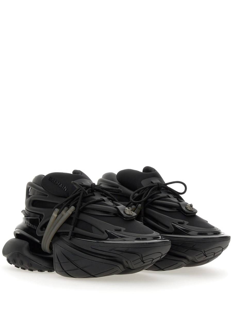 BALMAIN SNEAKER "UNICORN" IN PELLE E NEOPRENE Vendita