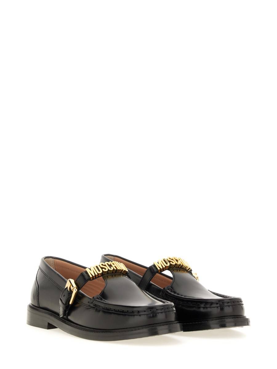 MOSCHINO MOCASSINO IN PELLE Saldi Di Fabbrica
