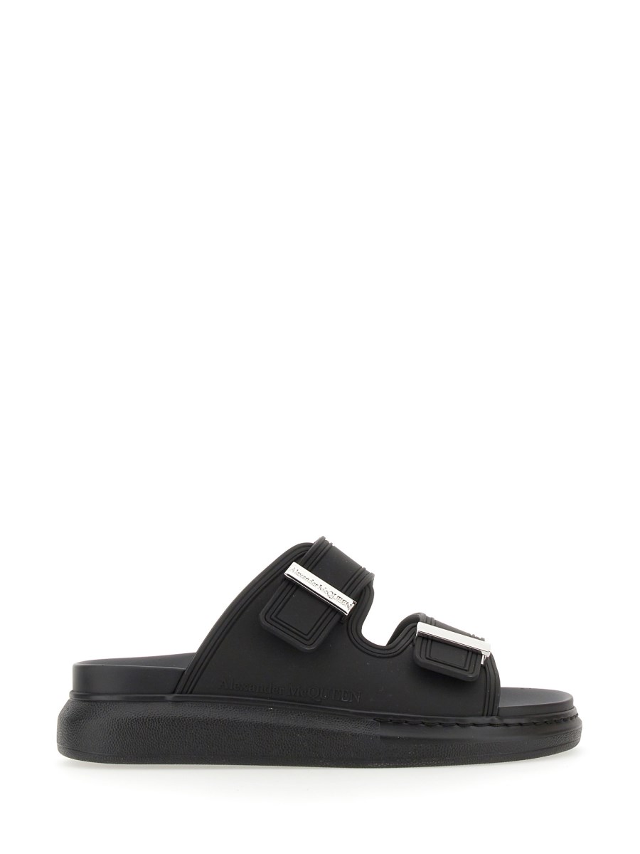 ALEXANDER McQUEEN SANDALO HYBRID OVERSIZE IN GOMMA CON LOGO