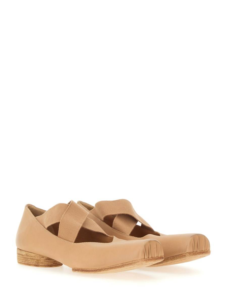 UMA WANG BALLERINA IN PELLE CON FASCIA ELASTICA Offerte giornaliere
