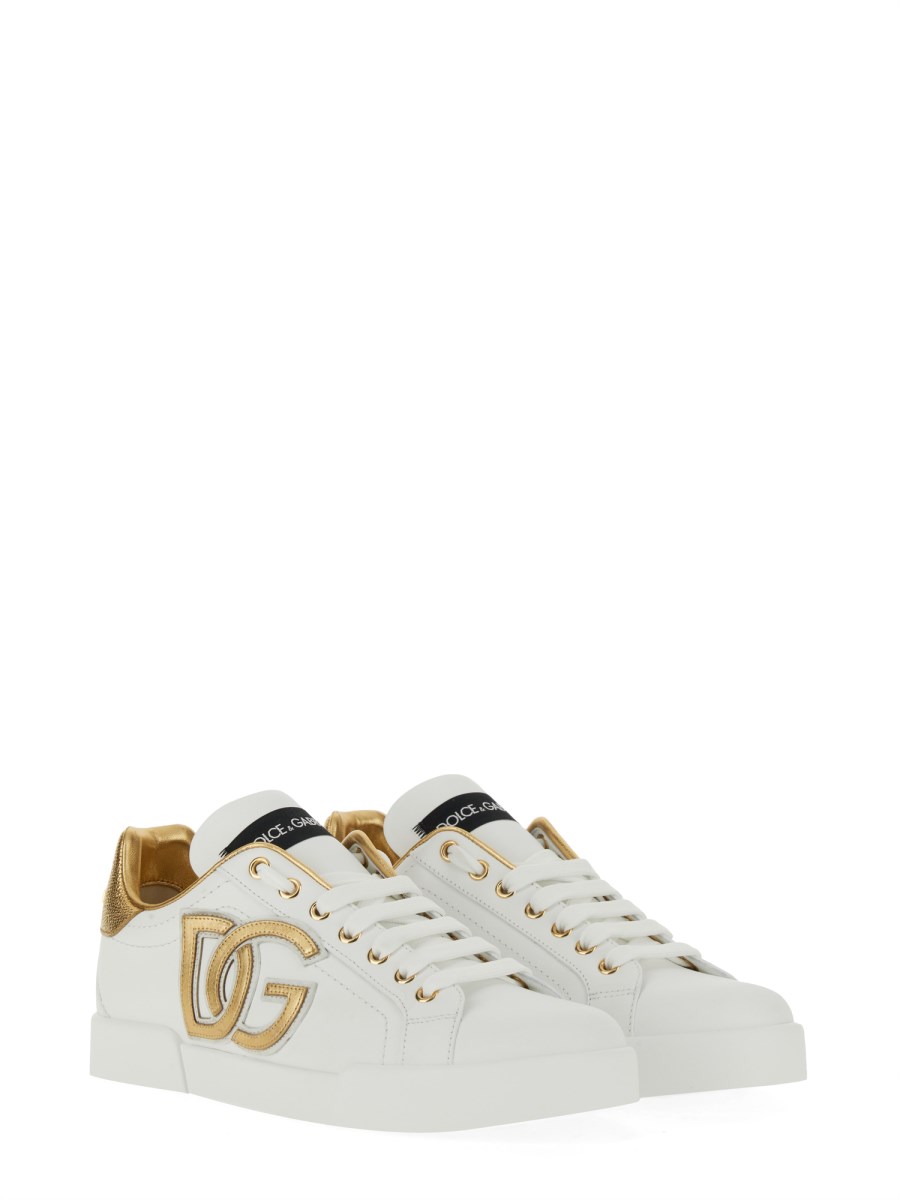 DOLCE & GABBANA SNEAKER PORTOFINO IN PELLE Super Saving Price