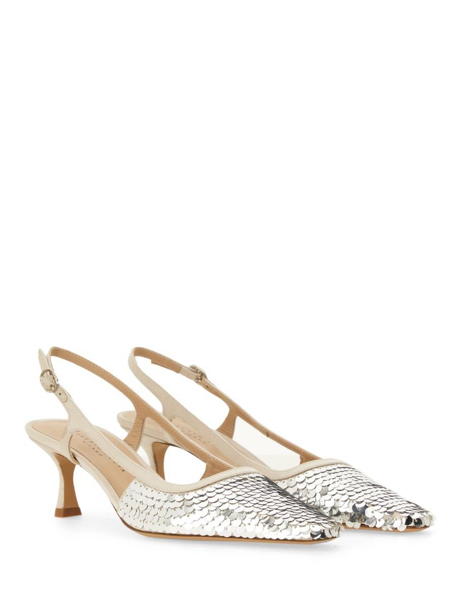 ROBERTO FESTA SLINGBACK SIVIGLIA IN RASO CON PAILLETTES ACQUISTA ORA