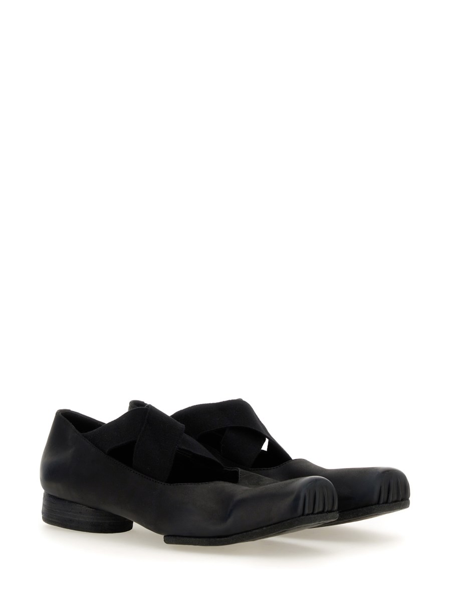 UMA WANG BALLERINA IN PELLE CON FASCE ELASTICHE 50% di sconto con spedizione gratuita