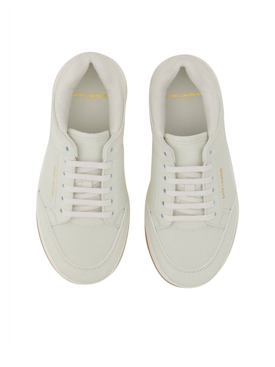 SAINT LAURENT SNEAKER LOW TOP "SL61" IN PELLE TRAFORATA Sconti questo mese