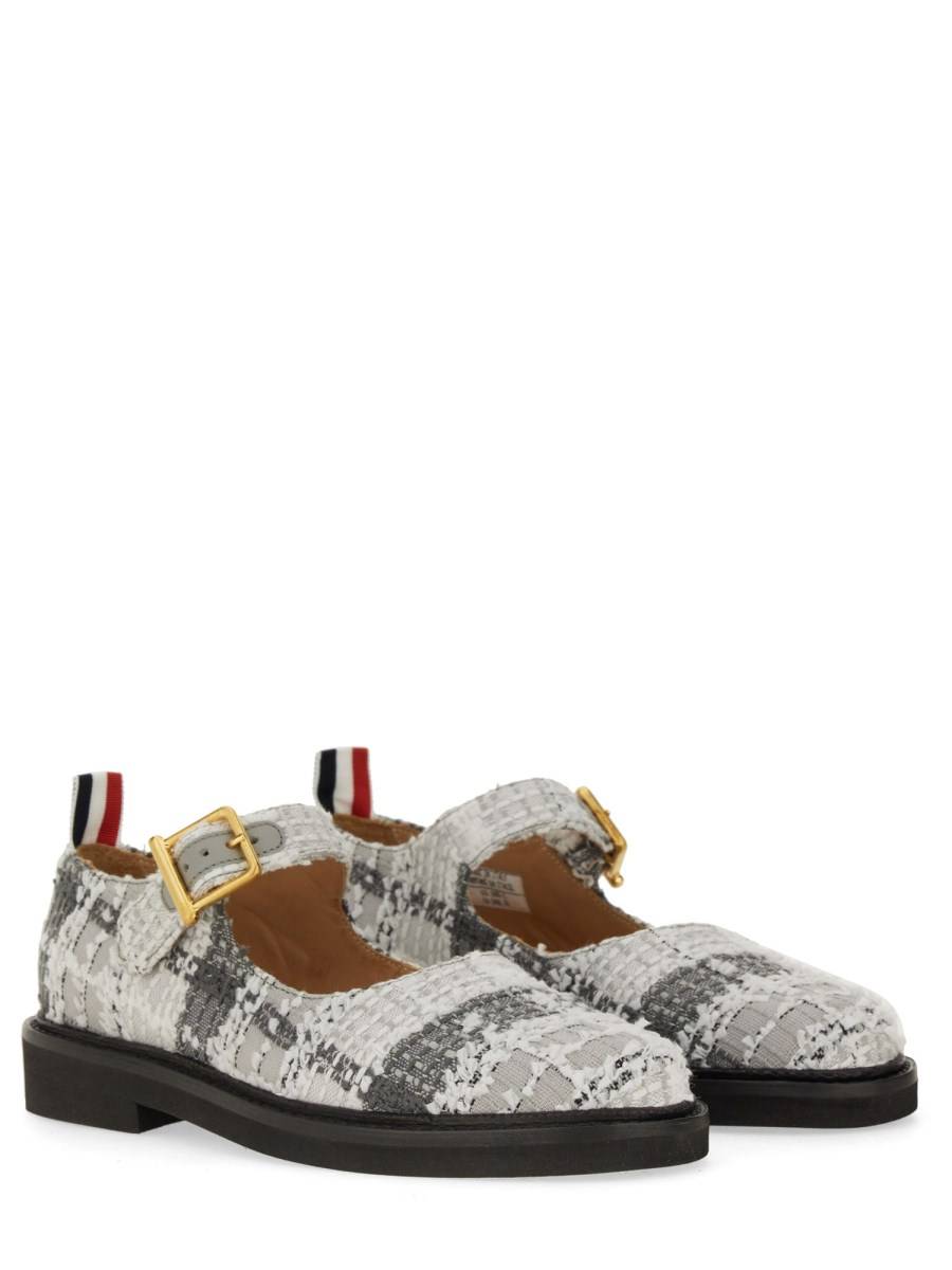 THOM BROWNE THOM JOHN IN TWEED HUNTING TARTAN EYELASH Sottocosto