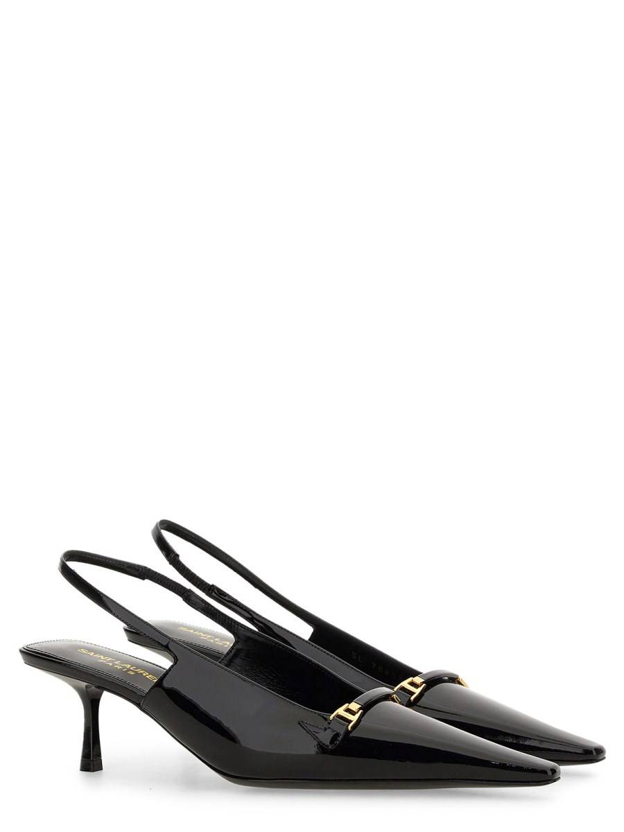 SAINT LAURENT DÉCOLLETÉ SLINGBACK CARINE IN VERNICE Negozio