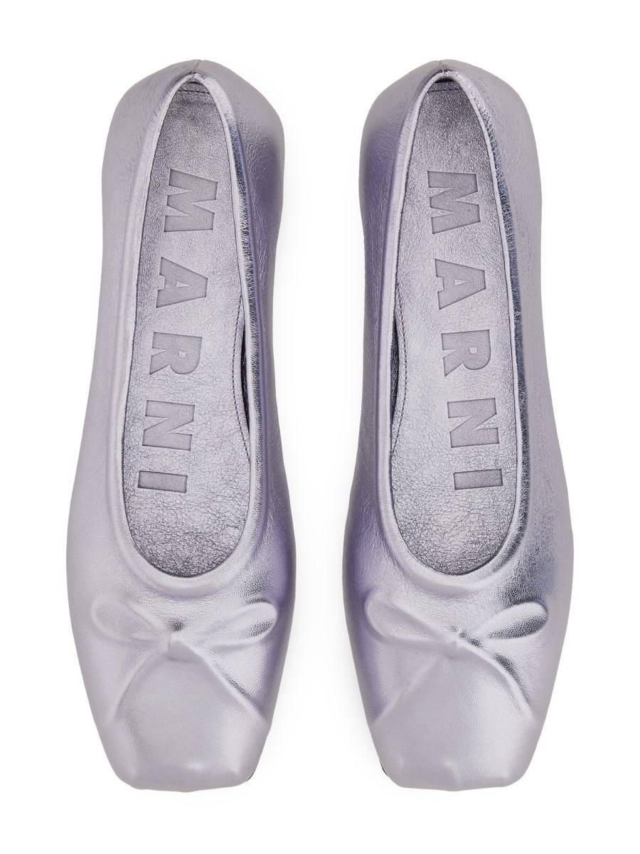 MARNI BALLERINA LITTLE BOW IN NAPPA In Saldo