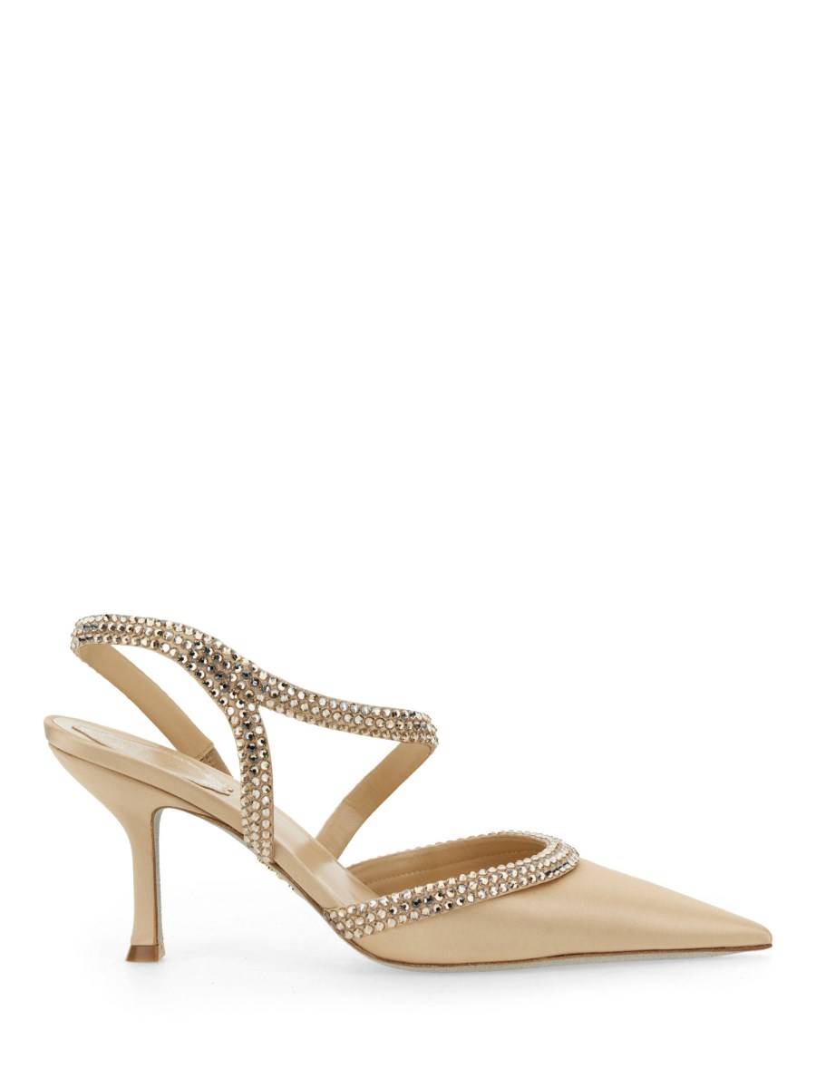 RENE CAOVILLA SANDALO IN RASO Liquidazione
