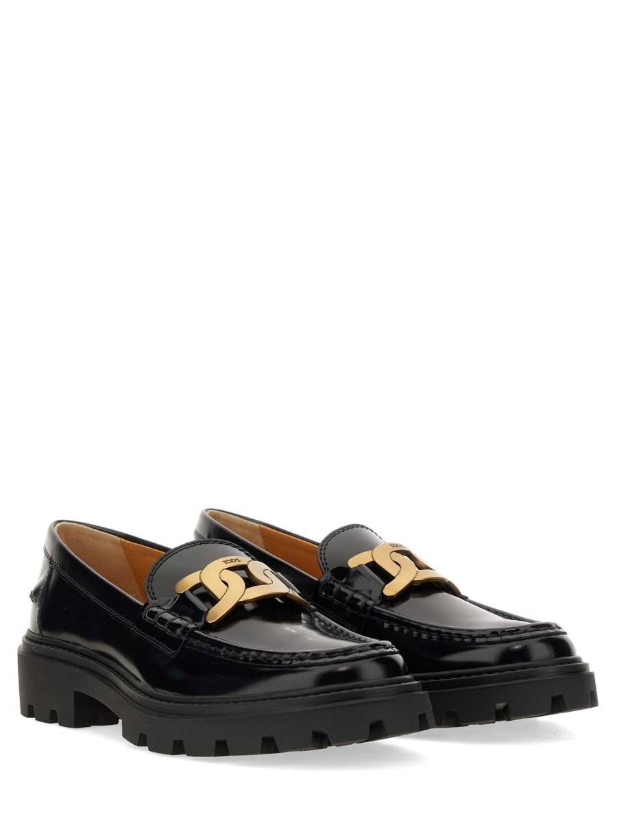 TOD&#39;S MOCASSINO IN PELLE CON LOGO Italia