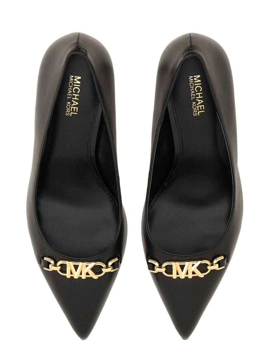 MICHAEL BY MICHAEL KORS DÉCOLLETÉ CON LOGO IN PELLE Qualità Garantita