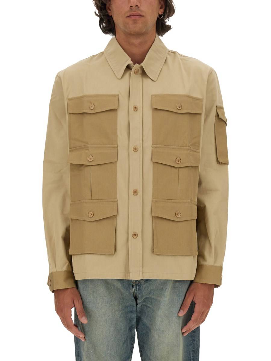 KENZO CAMICIA CARGO IN COTONE Offerte