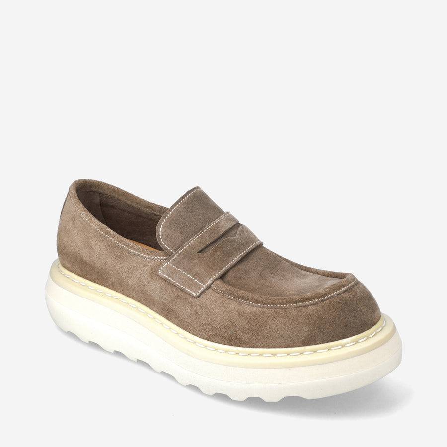 Premiata Mocassini Over Cal 32161A in camoscio Shopping Online