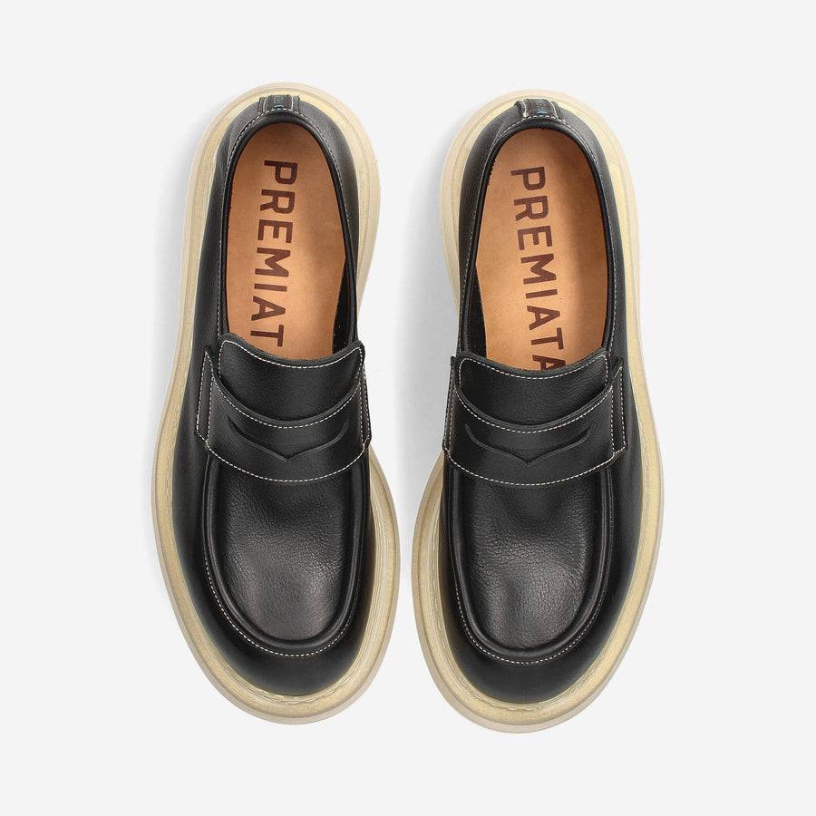 Premiata Mocassini Over Cal 32161B in vitello Liquidazione