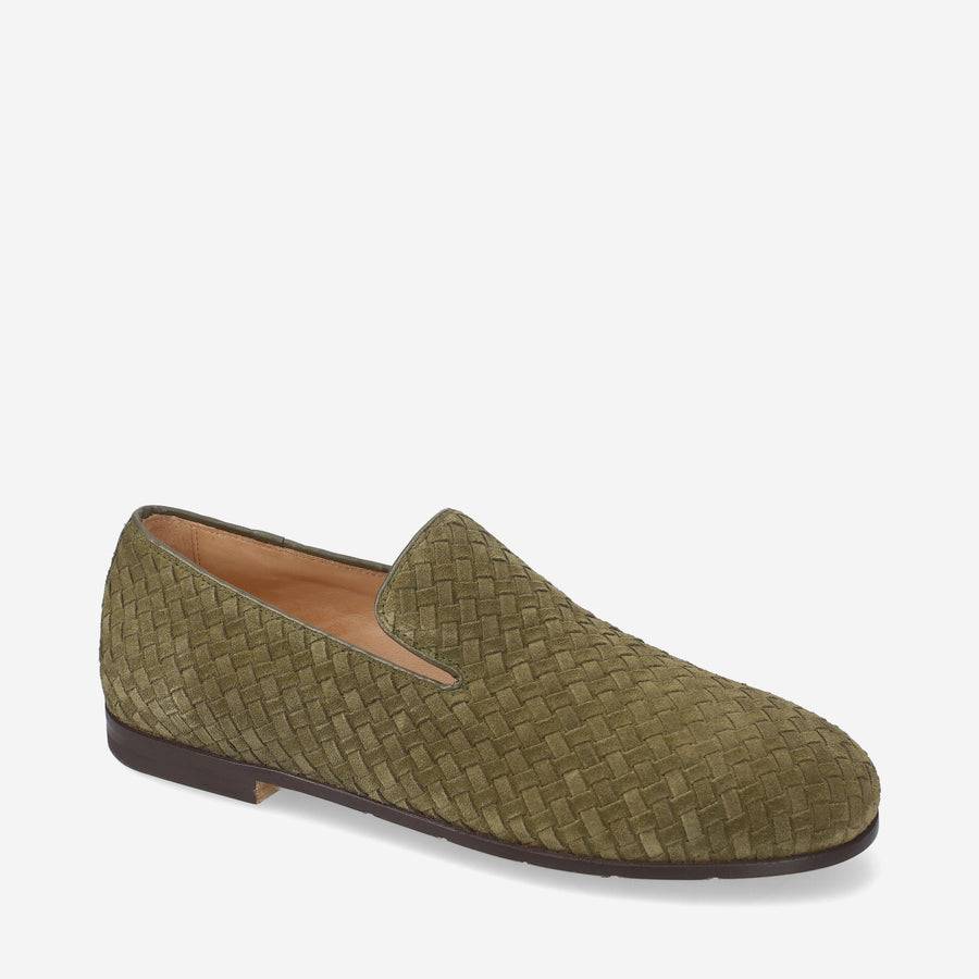 Premiata Slip-on Arden 32154G in camoscio intrecciato Offerte stagionali