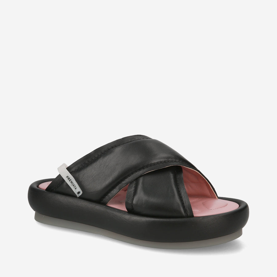 Premiata Sandali soft M6726A con zeppa in nappa imbottita Vendita Calda