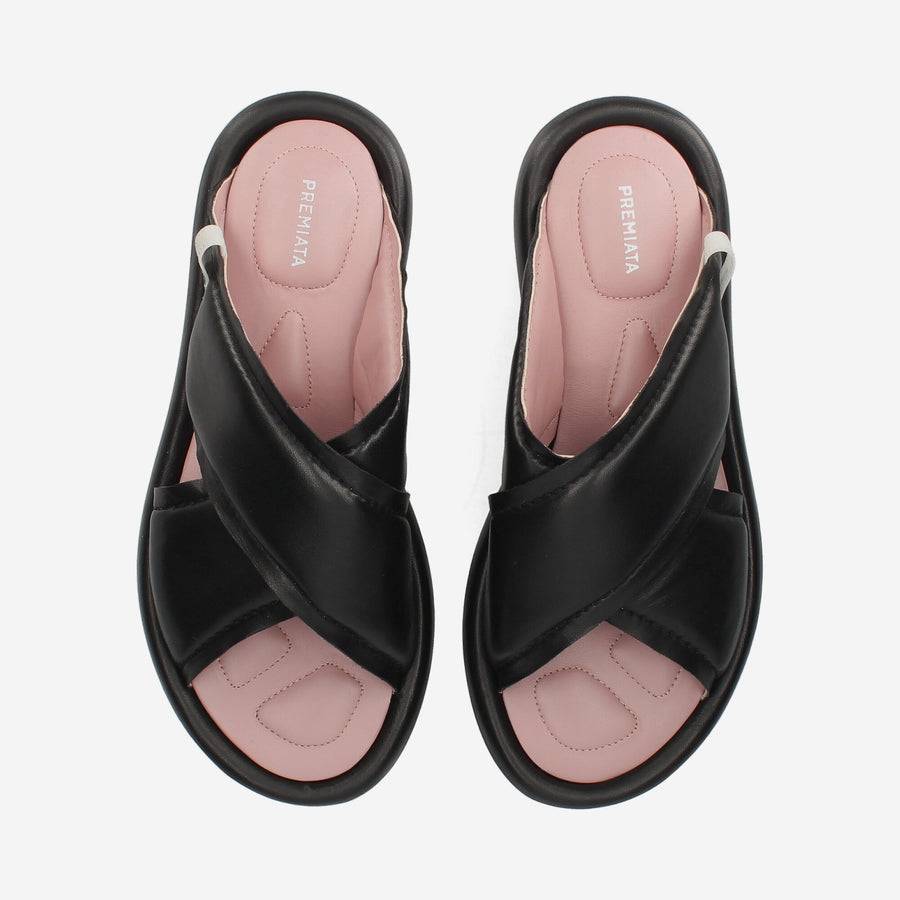 Premiata Sandali soft M6726A con zeppa in nappa imbottita Vendita Calda