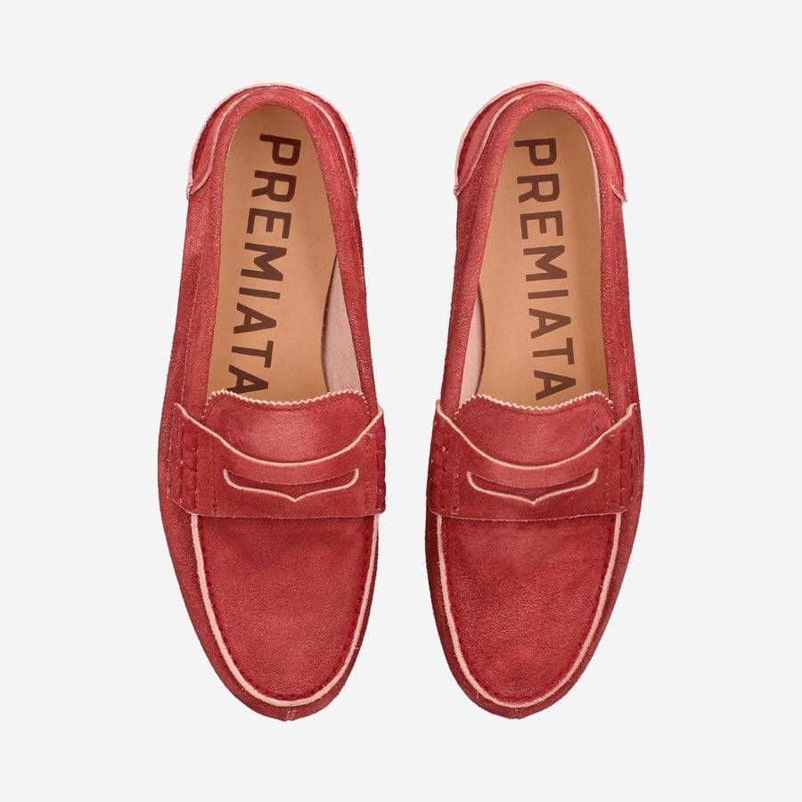 Premiata Mocassini M6780B in suede cardinale Fornitura limitata