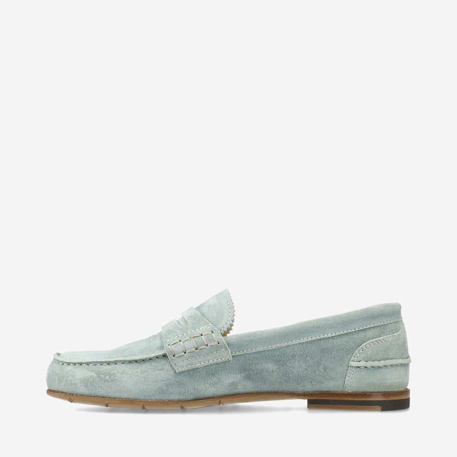 Premiata Mocassini M6780A in suede alga Shopping online