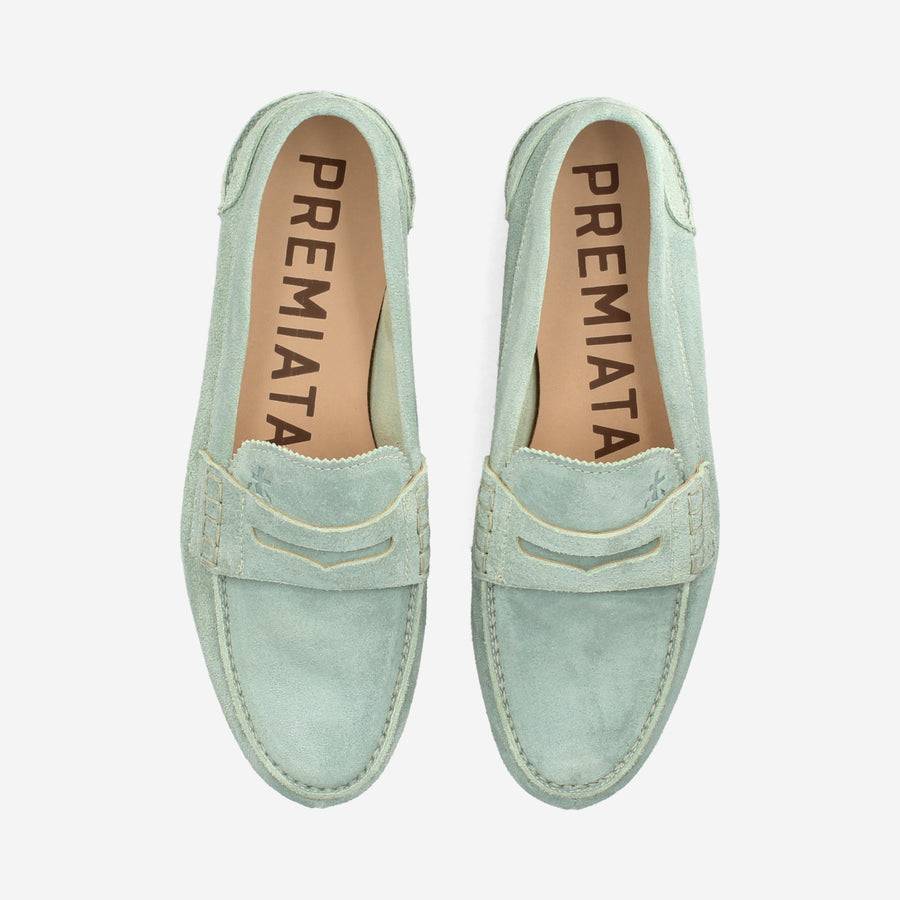 Premiata Mocassini M6780A in suede alga Shopping online