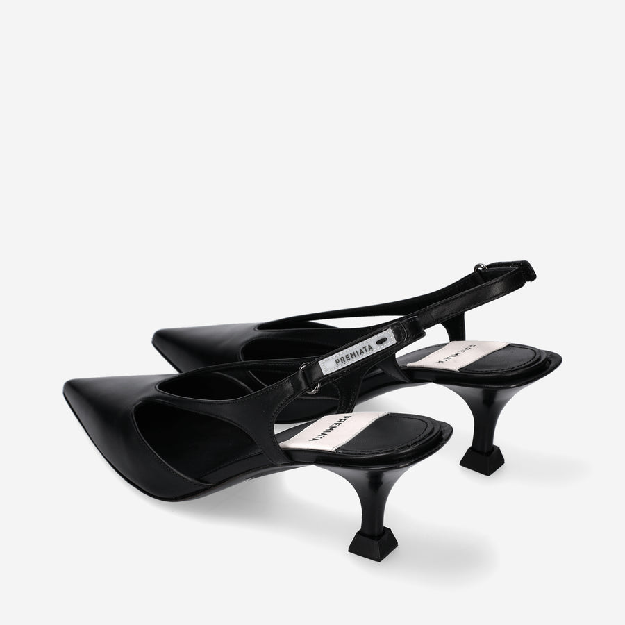 Premiata Décolleté slingback M6425A in vitello Offerta temporanea