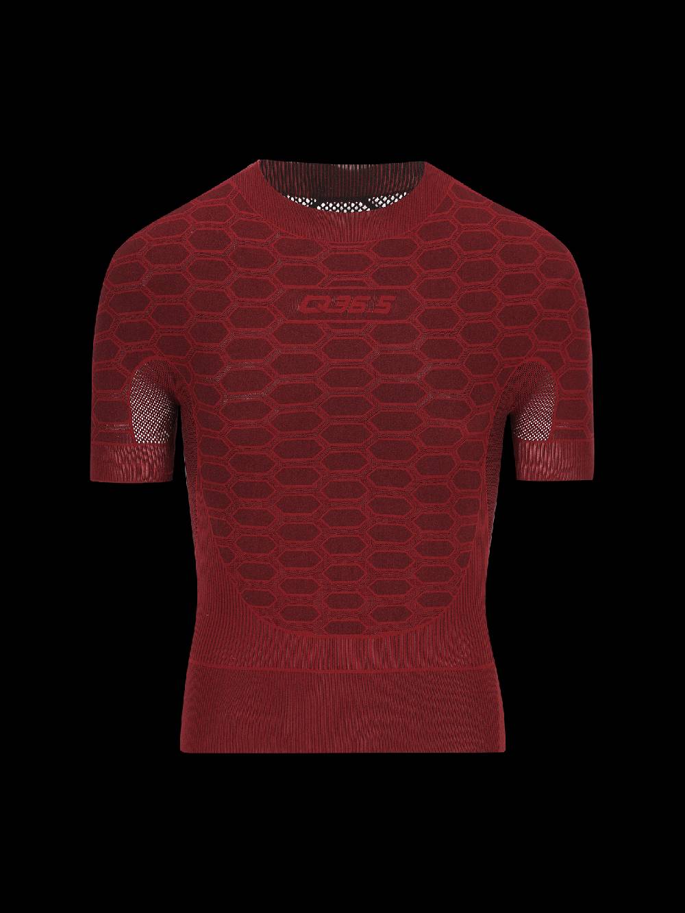 Q36.5 Intimo 2 Maniche Corte Rosso Siena Saldi Di Fabbrica