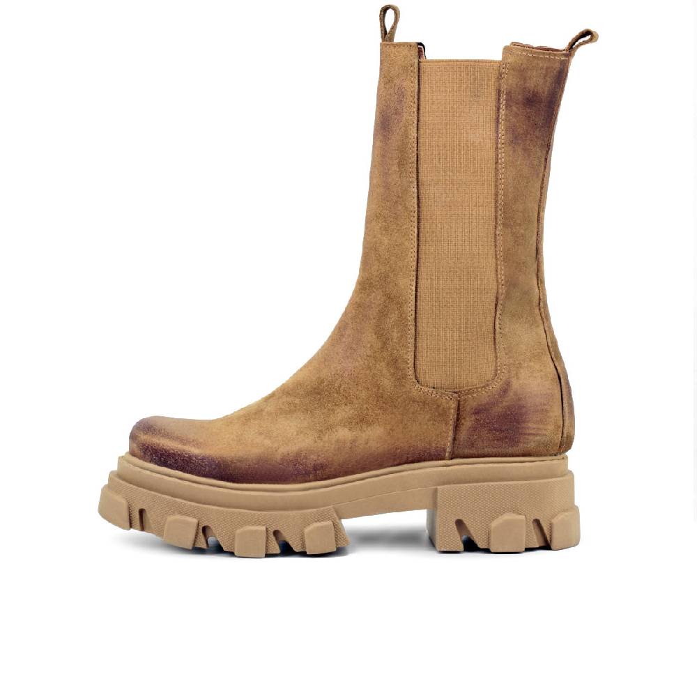 Queen Helena Chelsea boots alti - LUNA 29 - vera pelle Spedizione Gratuita
