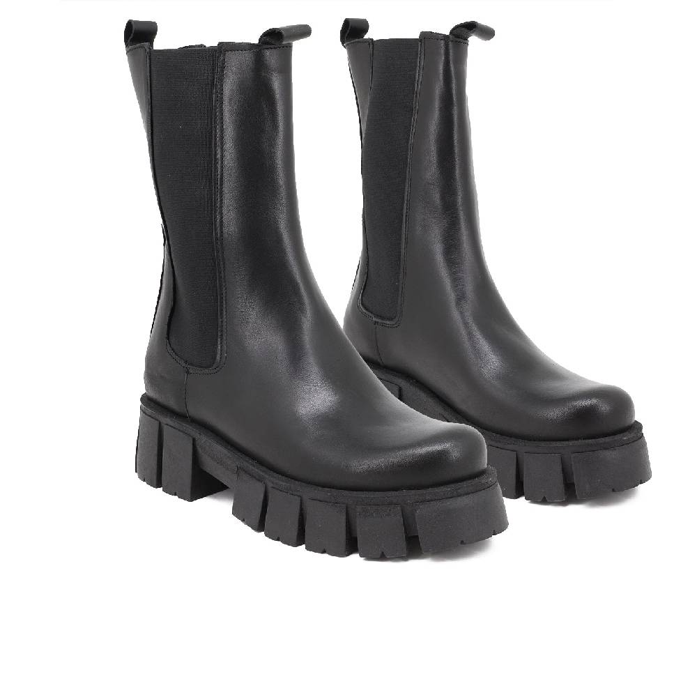 Queen Helena Chelsea Boots - H180 - vera pelle Affare Del Giorno