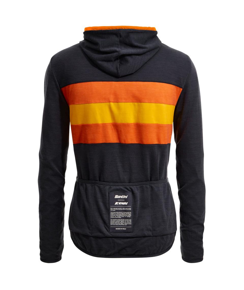 Santini SANTINI x K-WAY - GIACCA ANTIVENTO REVERSIBILE Trasporto libero internazionale