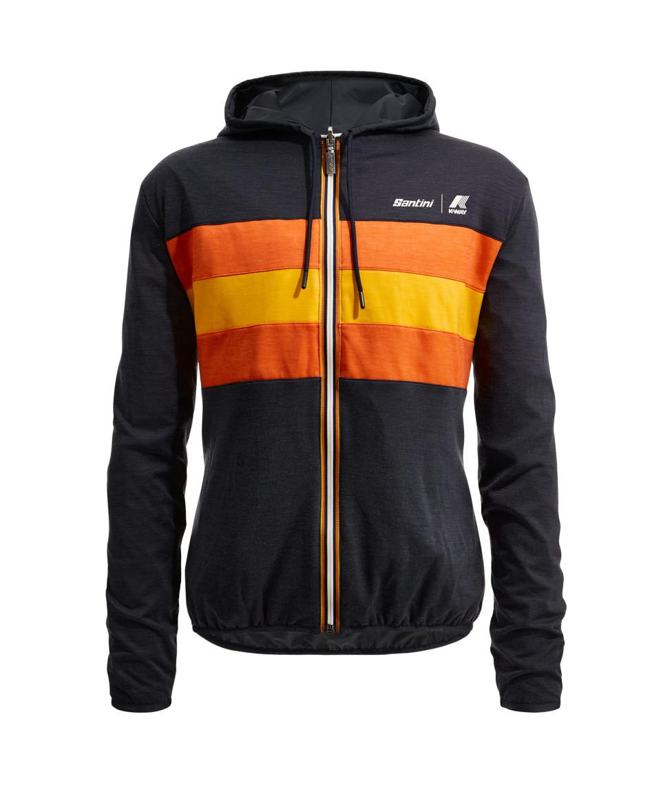 Santini SANTINI x K-WAY - GIACCA ANTIVENTO REVERSIBILE Offerte