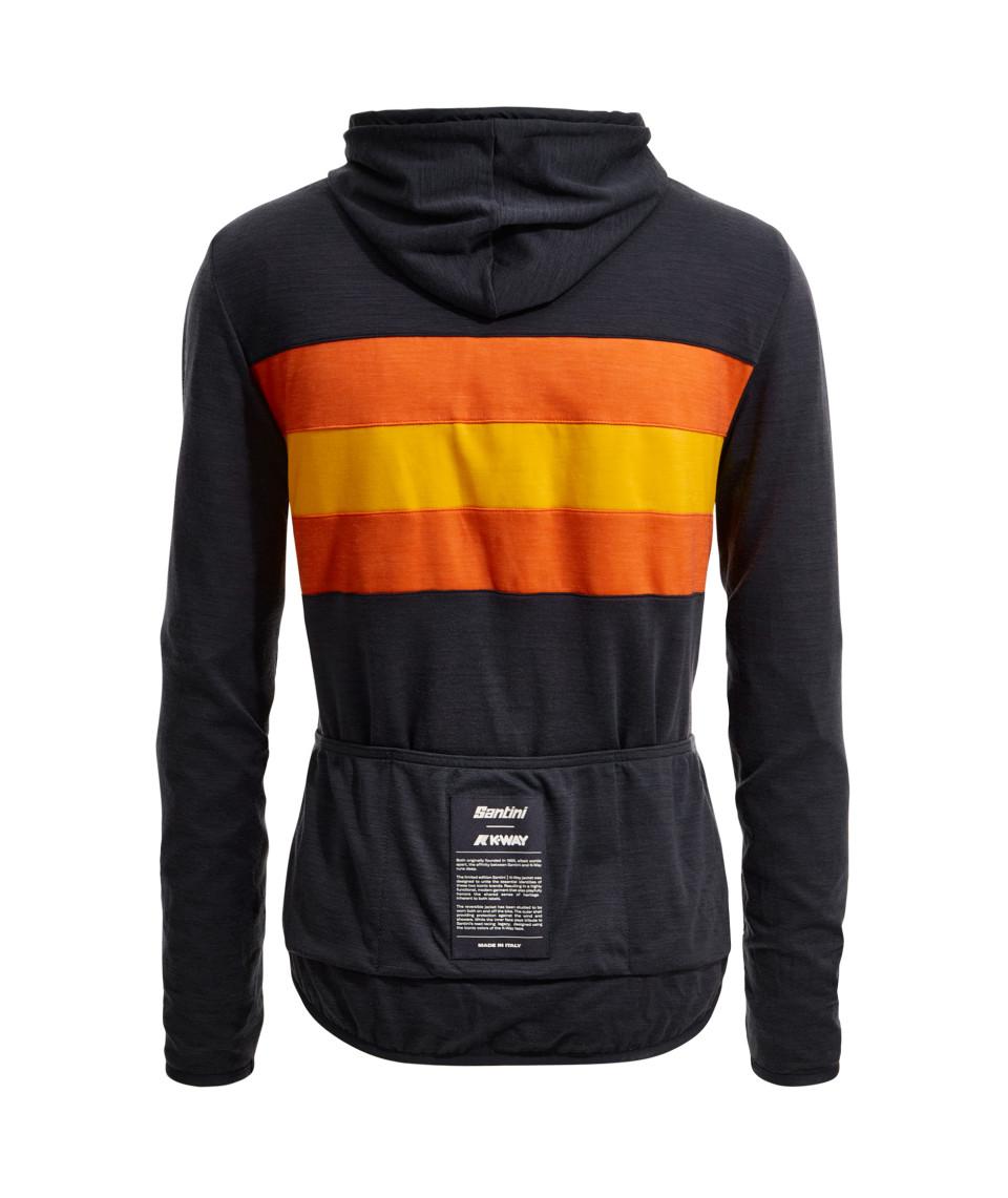 Santini SANTINI x K-WAY - GIACCA ANTIVENTO REVERSIBILE Offerte