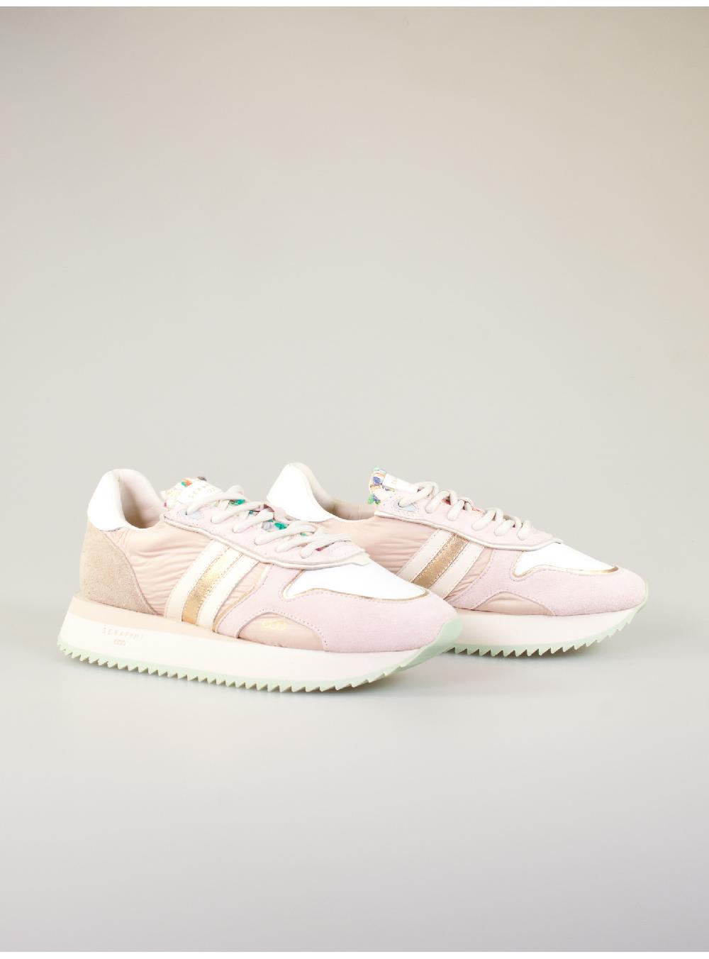 Serafini sneakers donna in pelle pelle laminata scamosciato nylon tessuto Serafini Shop Saldi