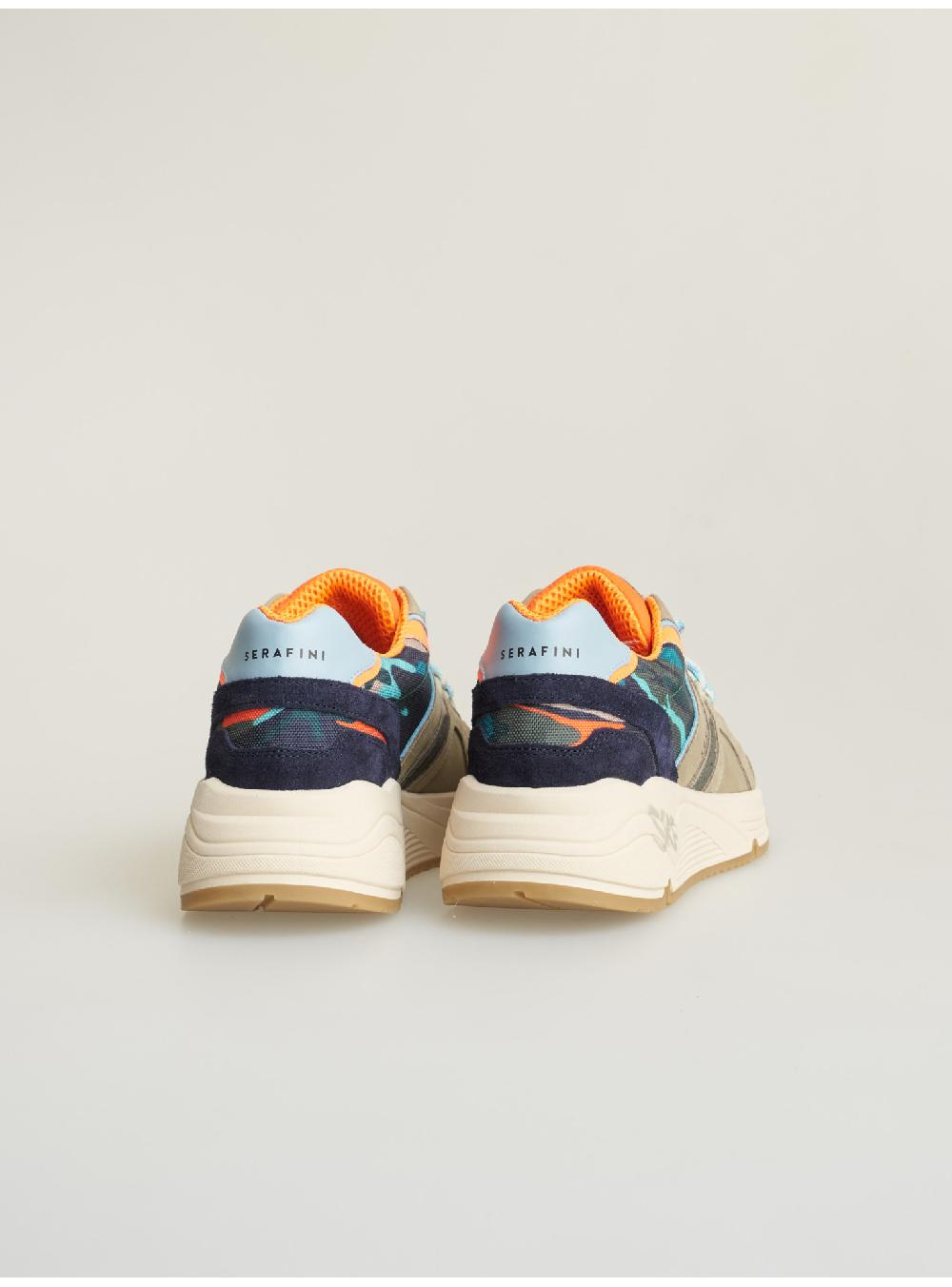 Serafini sneakers uomo in pelle scamosciato tessuto a rete nylon Serafini Shop Hotsell