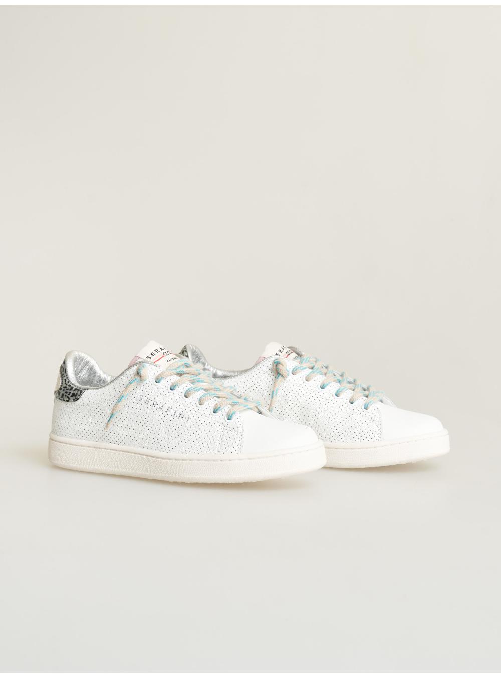 Serafini sneakers donna in pelle pelle laminata pelle perforata Serafini Shop Vendita Economica