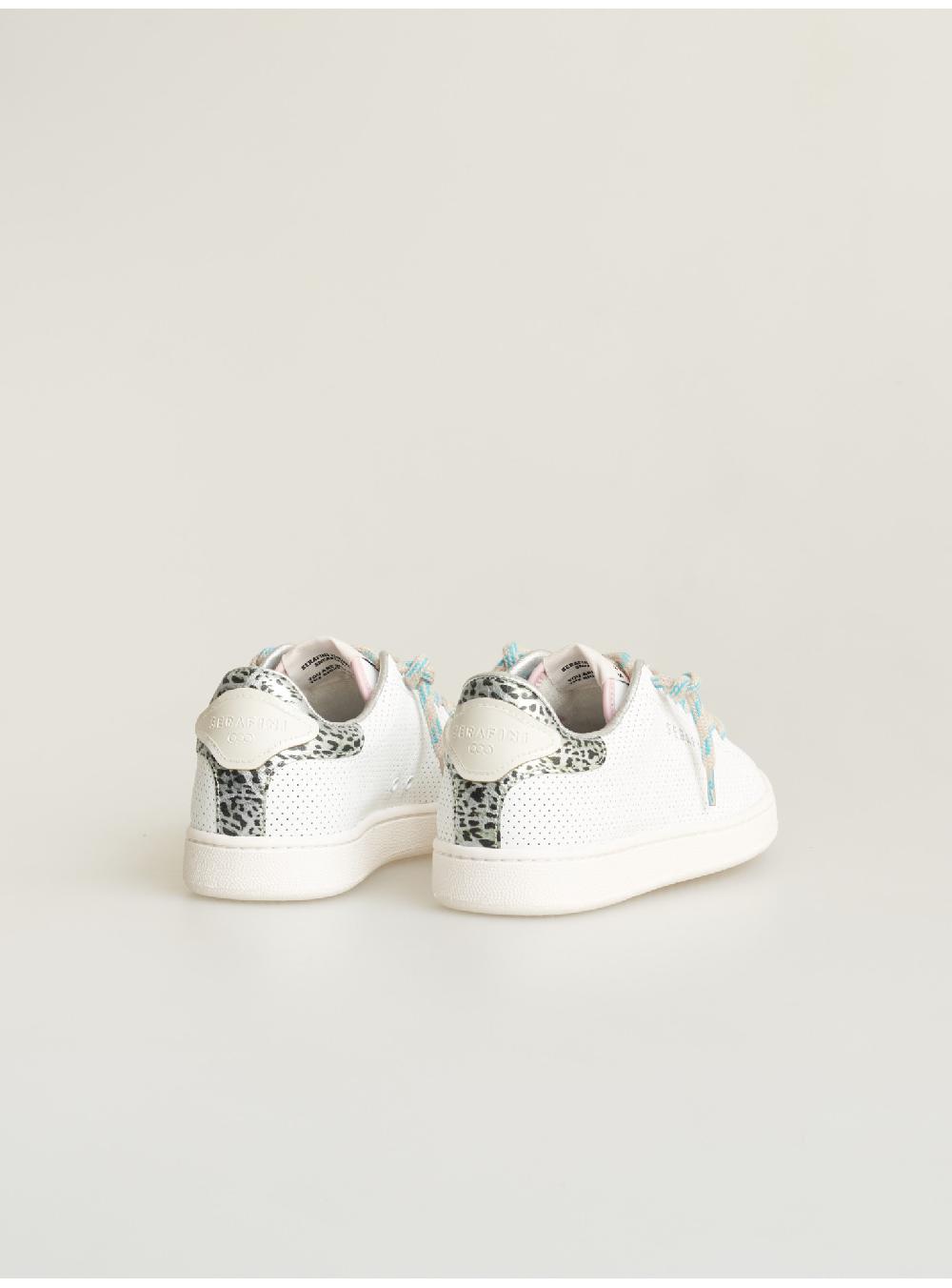 Serafini sneakers donna in pelle pelle laminata pelle perforata Serafini Shop Vendita Economica