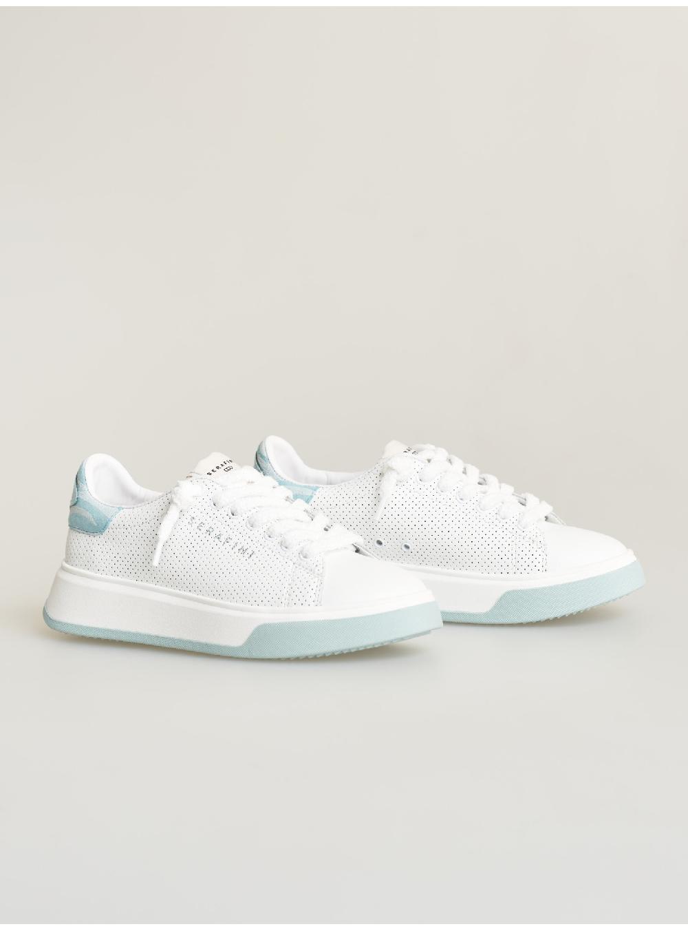 Serafini sneakers donna in pelle pelle laminata pelle perforata Serafini Shop Saldi Di Fabbrica