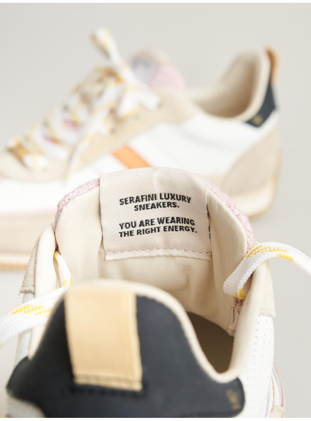 Serafini sneakers donna in pelle pelle perforata scamosciato tessuto Serafini Shop I Più Venduti