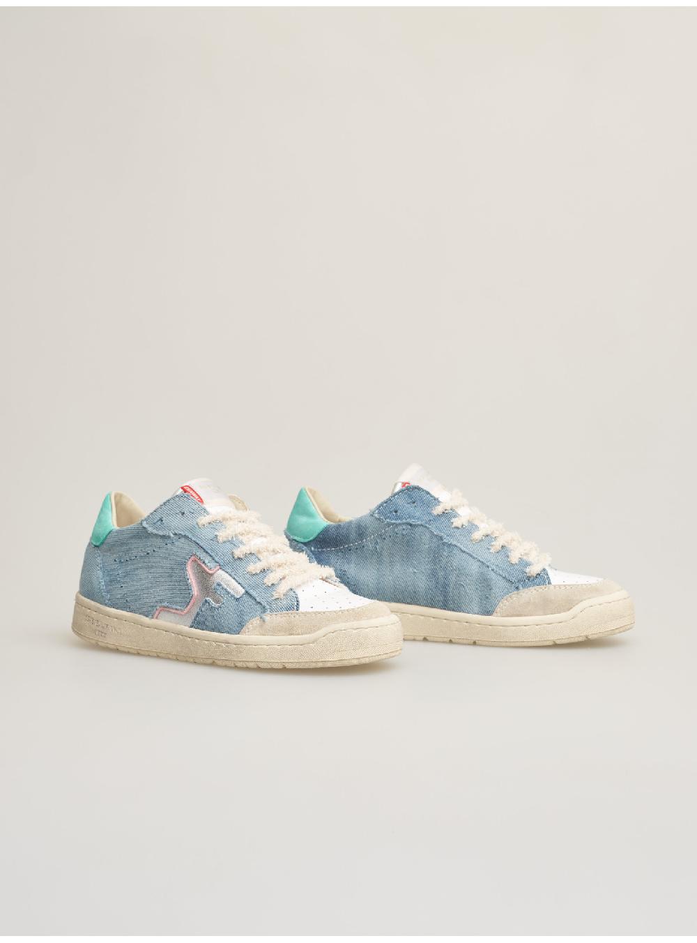 Serafini SAN DIEGO LOW - JEANS WHITE GREEN Serafini Shop Promozione Limitata