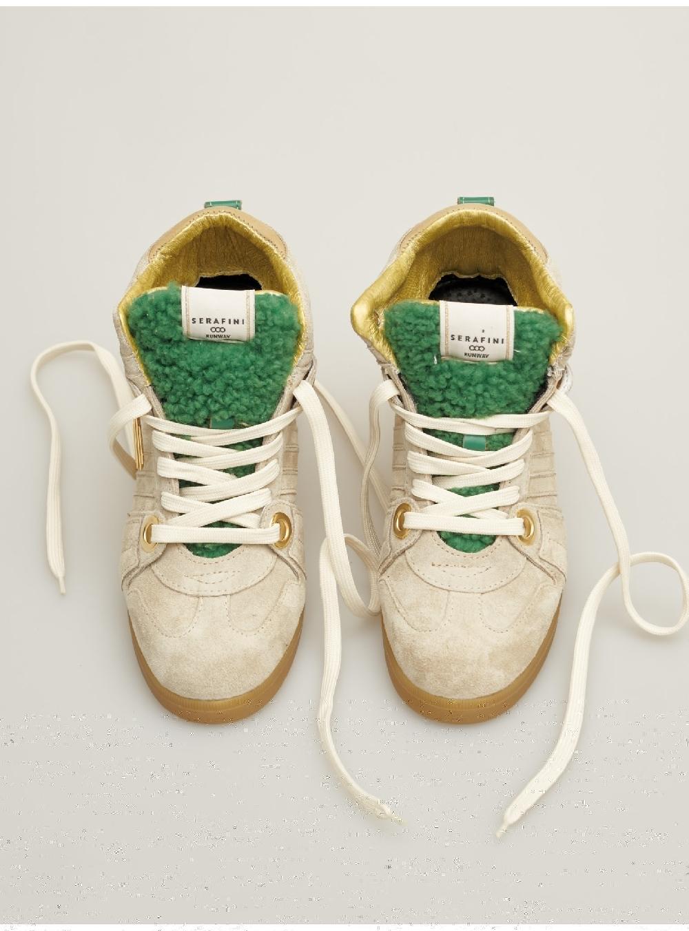 Serafini zeppa interna donna in scamosciato nabuck shearling Serafini Shop Convenienza