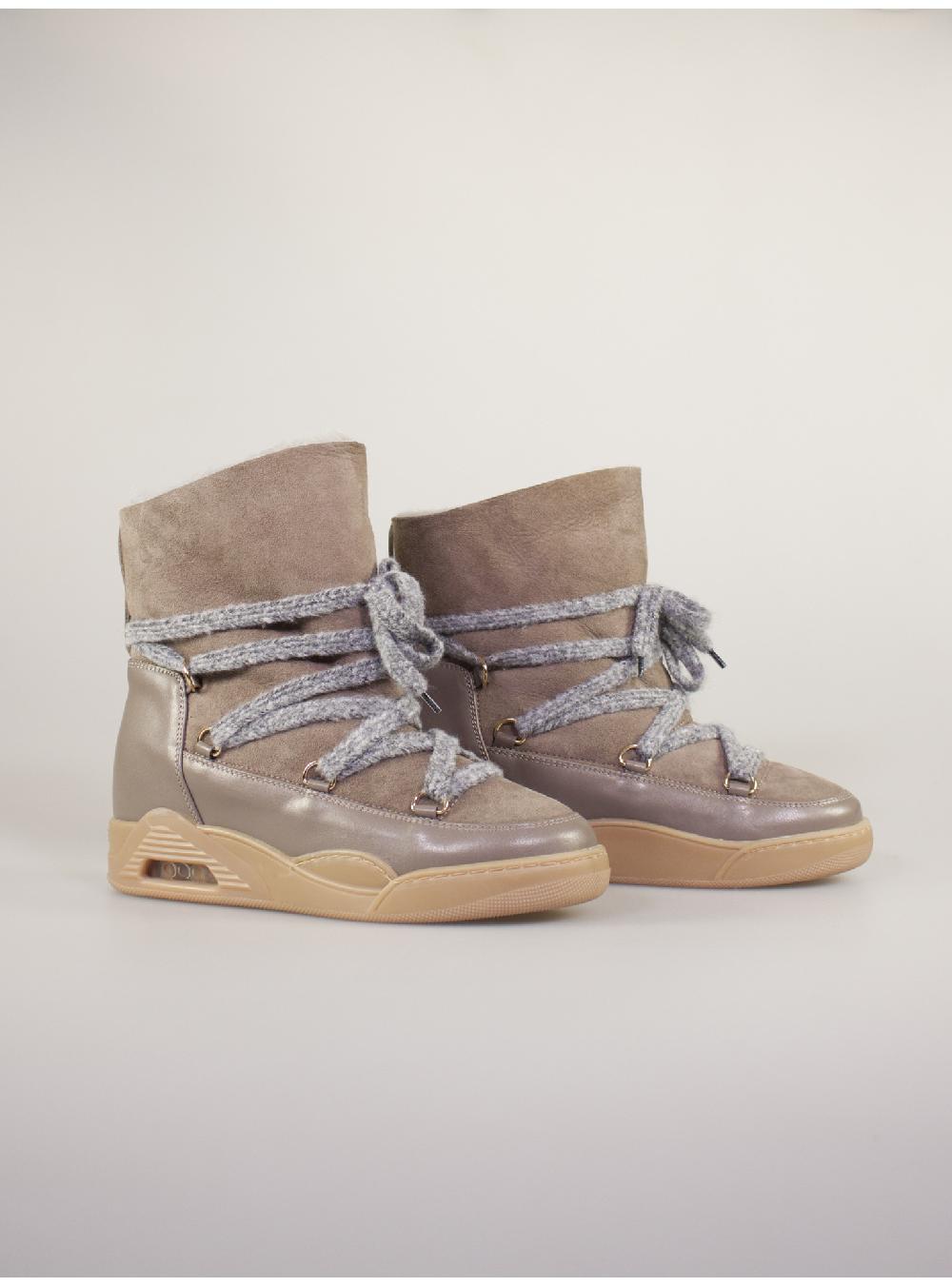 Serafini boots donna in shearling scamosciato Serafini Shop Sconto