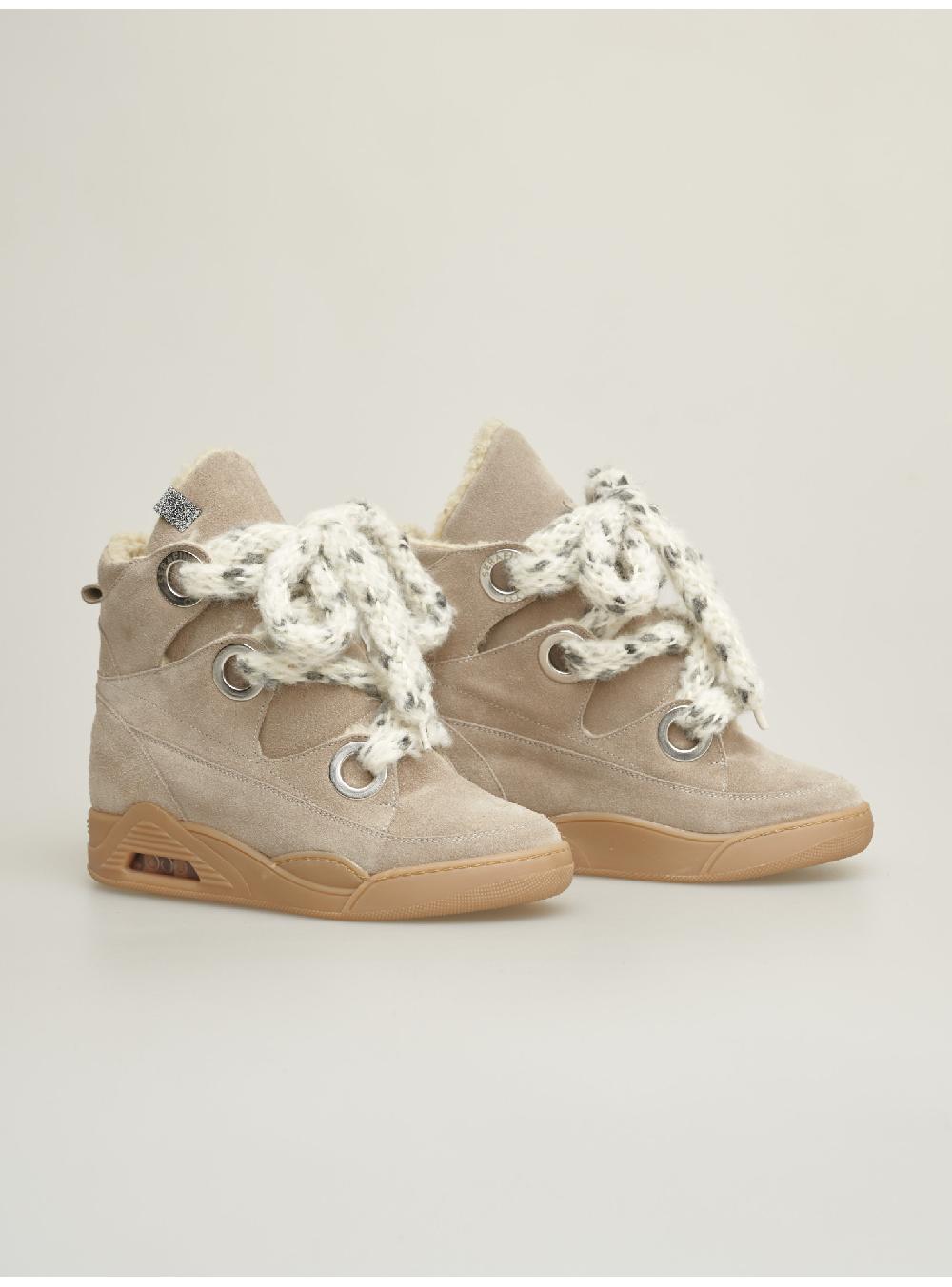 Serafini zeppa interna donna in pelle scamosciato pelle laminata Serafini Shop Online