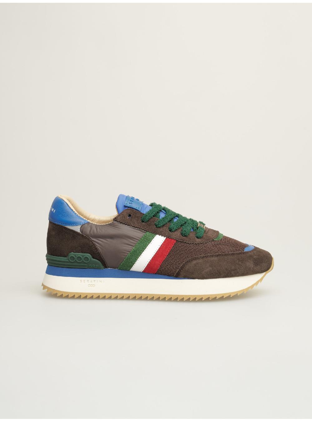 Serafini sneakers uomo in pelle nylon scamosciato tessuto Serafini Shop Vendita