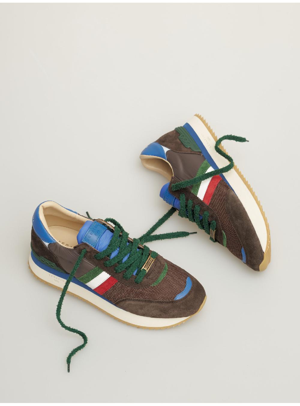 Serafini sneakers uomo in pelle nylon scamosciato tessuto Serafini Shop Vendita