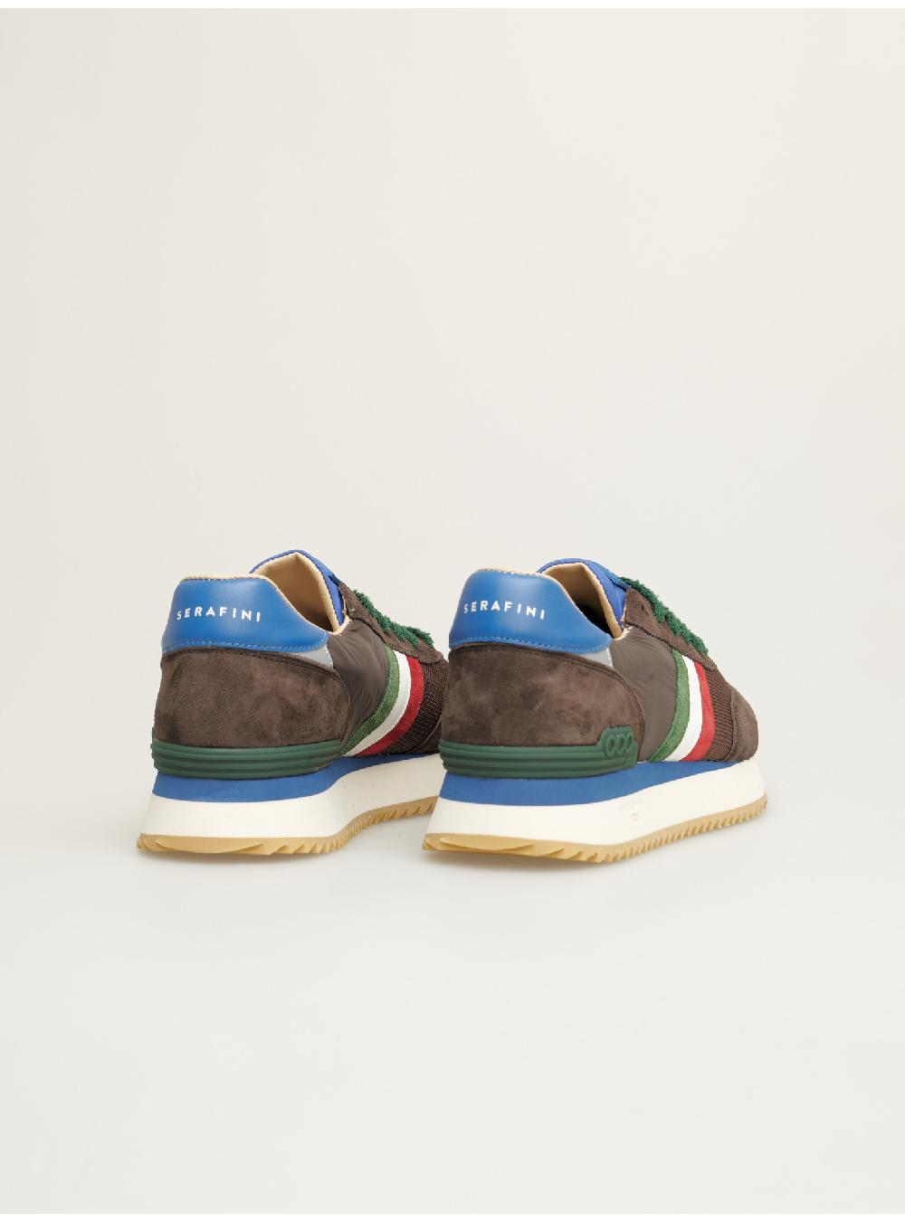 Serafini sneakers uomo in pelle nylon scamosciato tessuto Serafini Shop Vendita